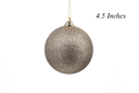 Champagne Glittered Shatterproof Ornament