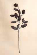 Iced Brown Pinecone Spray