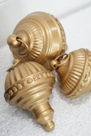 Golden Finial Ornament Set
