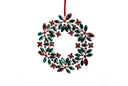 Holly Gem Wreath Ornament