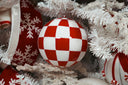 Peppermint Checker Ornament