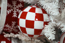 Peppermint Checker Ornament