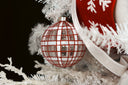 Glittered Grid Ornament