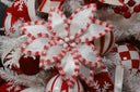 Candy Frosted Poinsettia Pick