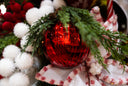 Rudolph Red Stripe Ornament