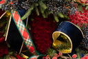 Flocked Burgundy Pinecone