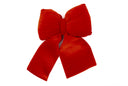 Velvet Plush Bow - Red