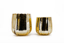 Golden Mercury Glass Vase Set