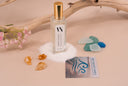 Mini Air & Linen Mist with decorative elements on a beige background