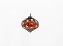Amber Gold Star Teardrop Ornament