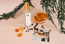 Mini Air & Linen Mist with decorative elements on a beige background