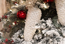 Crystal Beaded White Pinecone