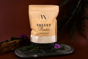 Package of Velvet Powder with decorative elements on a dark background