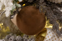 Chestnut Flocked Ornament