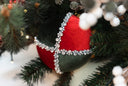 Diamond Velvet Ball Ornament