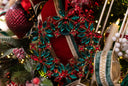 Holly Gem Wreath Ornament