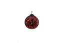 Diamond Pattern Garnet Ornament