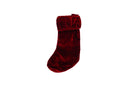 Maroon Velvet Stocking