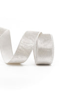 White Velvet Luster Ribbon