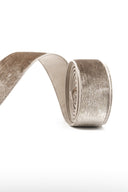 Silver Velvet Luster Ribbon