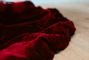 Plush Red Velvet Christmas Tree Skirt
