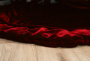 Plush Red Velvet Christmas Tree Skirt