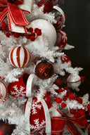 Diamond Pattern Garnet Ornament