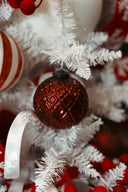 Diamond Pattern Garnet Ornament