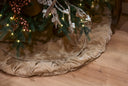 Plush Tan Velvet Tree Skirt