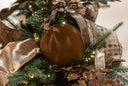 Chestnut Flocked Ornament
