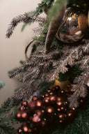 Antique Glittered Cedar Spray