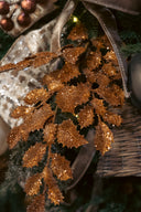 Gold Shimmer Holly Spray