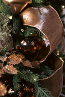 Amber Gold Star Teardrop Ornament