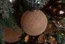 Tan Flocked Ornament