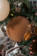 Chestnut Flocked Ornament