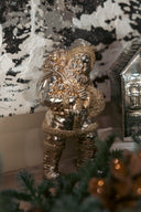 Gold Glitter Santas