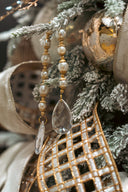 Crystal & Pearl Drape Ornament