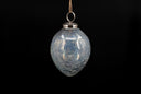 Iridescent Crackle Glass Ornament Set