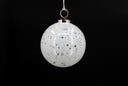 White Bubble Glass Ornament