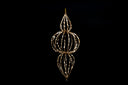 Glittered Gold Finial Ornament