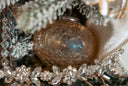 Gold Crackle Glass Ornament Set