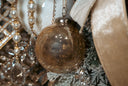 Gold Crackle Glass Ornament Set