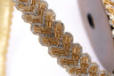 Glam Jewel Bead Chevron Ribbon 1"x5yds