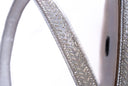 Silver Beaded Chevron Ribbon 0.5"x10yds