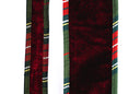 Red Velvet, Metallic, & Plaid Trim Ribbon