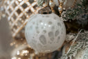 White Bubble Glass Ornament