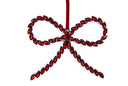 Red Jeweled Large Bow Ornament