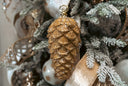 Gold Pinecone Ornament