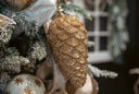 Gold Pinecone Ornament