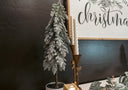 Potted Flocked Pine Tree